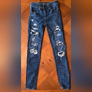 American Eagle Next Level  stretch jeggings size 0 short